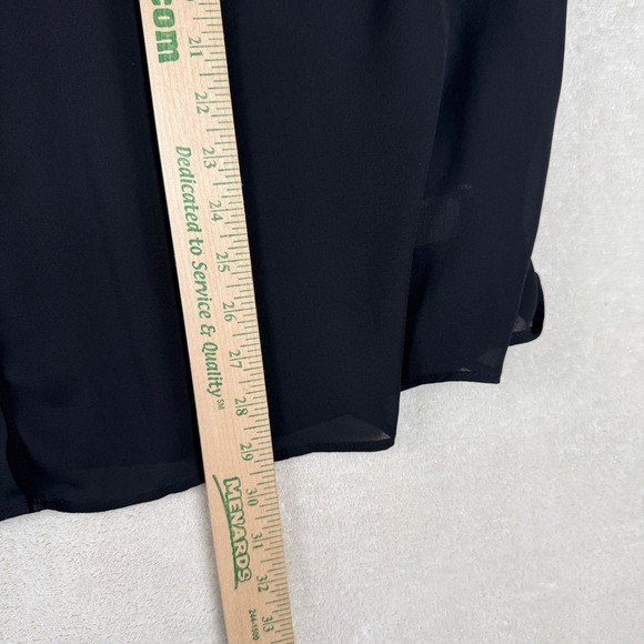 Susan Graver 26W Plus Black Button Down Top Statement Buttons Careerwear Office - Picture 6 of 8